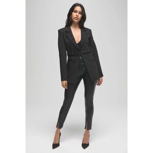 NWOT Good American Better Than Leather Boss Pant 2